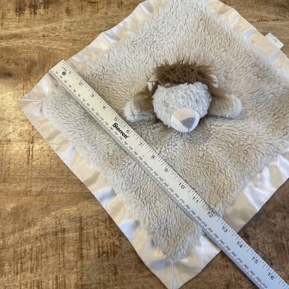Cloud Island Tan Brown Plush Lion Baby Security Blanket Lovey - Picture 2 of 5